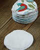 tekstylia - różne Waciki zero waste - 10szt. z woreczkiem - Folk 2