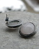 kolczyki wire wrapping Kwarc różowy  - sztyfciki 3