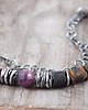 bransoletki wire wrapping bursztyn rubin srebrna bransoleta 2