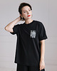 t-shirt damskie Koszulka z obrazem, czarna 5