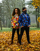 bluzy męskie Męska Bluza z kapturem DR.CROW Blue Leaves 1