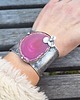 bransoletki wire wrapping Pink -  bransoletka regulowana 5