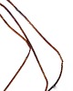 srebrne naszyjniki Łańcuszek ogniwkowy srebrny  brązowy 45 cm 1