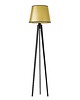 lampy podłogowe Drewniana lampa stojąca w stylu glamour do salonu CURACAO MIRROR 3