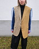 marynarki damskie Marynarka Double blue beige 2