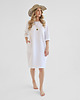 sukienki midi damskie Lniana Sukienka PEONY PURE WHITE 5