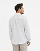 koszule męskie Lniana koszula SAHARA  pure white 1