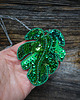 wisiory Monstera-  zielony wisior 4