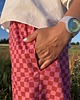 spodnie materiałowe damskie Balloon pants Szachownica 6