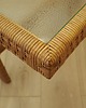 stoliki kawowe Stolik szklany wiklinowy, duński design, lata 70, produkcja: Dania 7