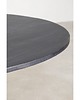 stoły Stół Drewniany Stół Okrągły Gargano Czarny 120 cm 5