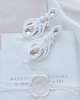Biżuteria ślubna Kandelabry Swarovski - śnieżne kolczyki sutasz 1