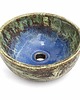 umywalki Ręcznie wykonana umywalka ceramiczna unikatowa - Granat i Turkus 1
