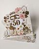 kartki scrapbooking 50 rocznica ślubu, złote gody, kartka 3d 1