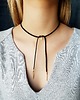 bransoletki na sznurku wiązana bransoletka BLACK CHOKER 2
