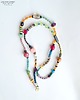 korale Długi bajecznie kolorowy naszyjnik Boho drobne koraliki prezent handmade 6