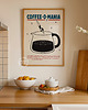 plakaty Plakat kawowy "Coffee-o-mania"- Druk Pigmentowy 5
