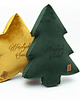 poduszki do pokoju dziecka Welurowa poduszka dekoracyjna drzewko choinka z grawerem Wesołych Świąt 2