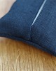 pokrowce i etui - organizery Eleganckie etui na chusteczki higieniczne z granatowego lnu 4