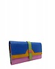 portfele damskie Portfel damski skórzany ze skrawków kolorowy przegródki na karty OLIVKA 1