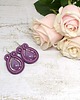 kolczyki soutache Fioletowe kolczyki sutasz 4