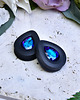 biżuteria różna Tunele do uszu łezki 10-100mm ze szklanym kryształkiem #032 bermuda blue 3