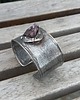 bransoletki wire wrapping Surowy ametyst - bransoletka regulowana 2