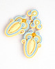 kolczyki soutache Wiosna w pastelowych kolorach 1
