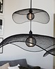 lampy wiszące Czarna lampa wisząca z metalowej siatki Vivi 5