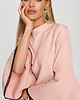 sukienki midi damskie Sukienka o fasonie litery A-pudrowa(M-698) 4