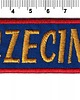 naszywki na ubrania Naszywka naprasowanka SZCZECIN GRYF termoprzylepna haft 11,2x3,2cm 1