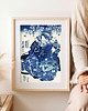 plakaty Plakat Gejsza blue 6