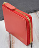 portfele damskie Portfel damski skórzany mały pomarańczowy poziomy z RFID KV-04-OR 3