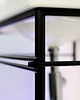 dodatki - łazienka - różne Konsola łazienkowa Stelaż pod umywalkę Czarna konsola HERON IKEA 82 4
