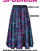 spódnice midi SPÓDNICA 2w1 rozkloszowana na gumce, autorski print rybki (100% wiskoza) 2