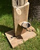 świeczniki i świece Świecznik drewniany, stara deska loft japandi /18/ rękodzieło handmade 1