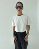 t-shirt damskie T-Shirt Move crop ecru cacao pliska 1