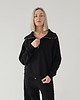 bluza bez kaptura damska Bluza na zamek z rozłożystym kołnierzem o pudełkowym kroju 5