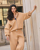 bluza z kapturem damska Bluza z kapturem PUFFA ZIP Honey damska 8