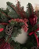 wianki bożonarodzeniowe Duży świąteczny wianek protea czerwień 1