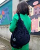 torby na ramię Duża torba hobo z weluru Czarna 1