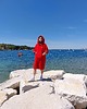 sukienki dla dziewczynki Ponczo kąpielowe z bawełnianej frotte SIMPLY RED 7