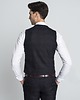 marynarki męskie Kamizelka w kratę monreale bordowa slim fit 56 2