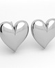 kolczyki pozłacane Kolczyki  BIG HEARTS -srebro, złoto, różowe złoto 2