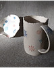 kubki Rustykalny zimowy ceramiczny zestaw do picia kawy, herbaty 3