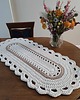 obrusy i serwetki Bieżnik owalny ze sznurka szydełkowy 50cmx110cm 2