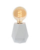 lampy stołowe Lampa Stołowa Beton Diament Biały 4