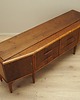 komody Sideboard orzechowy, duński design, lata 60, produkcja: Dania 3