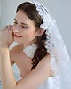 Ślubne ozdoby do włosów Welon tiulowy z koronką 5
