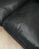 sofy i szezlongi Sofa skórzana czarna, duński design, lata 70, produkcja: Hurup M 7